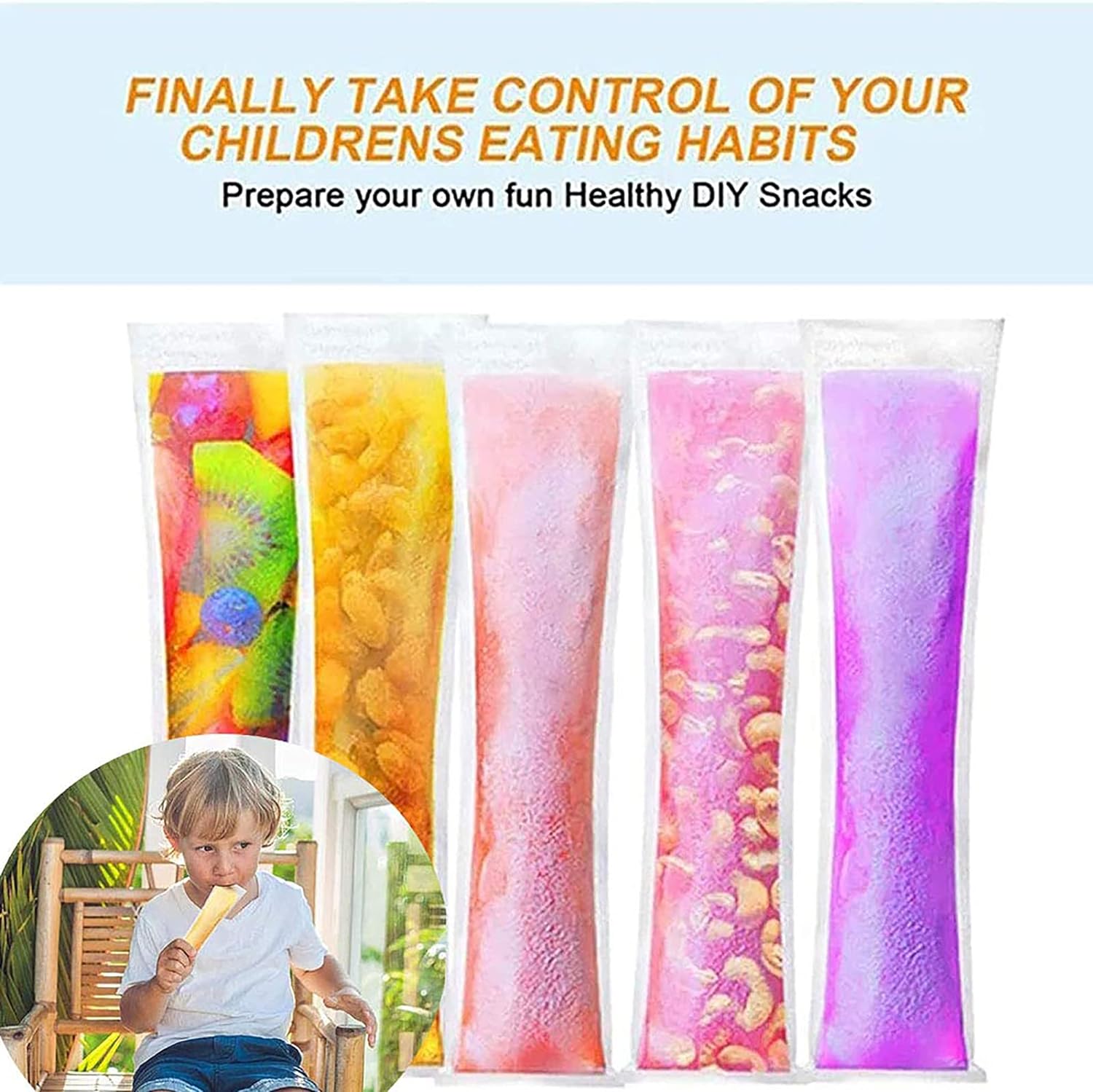 5512 Homemade Popsicle Maker Manual Ice Cream Machine With Approx 20 Pcs Packing Bag Popsicle Mold Convenient Maker Manual Ice Cream Machine For Kids Adults DIY, Reusable 5512 Homemade Popsicle Maker Manual Ice Cream Machine With Approx 20 Pcs Packing Bag Popsicle Mold Convenient Maker Manual Ice Cream Machine For Kids Adults DIY, Reusable
